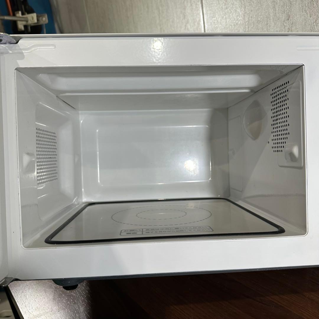 美品 MAXZEN 21年 電子レンジ JM18GZ01 18L フラットタイプ