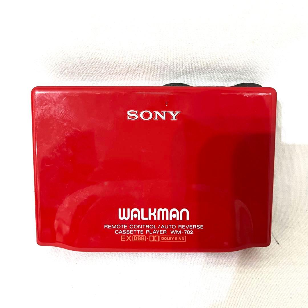 【希少レッド】SONY ソニー ウォークマン WM-702 プレーヤー