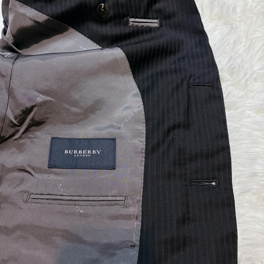 【極美品✨】バーバリーロンドン テーラードジャケット ウール シルク ホース刺繡