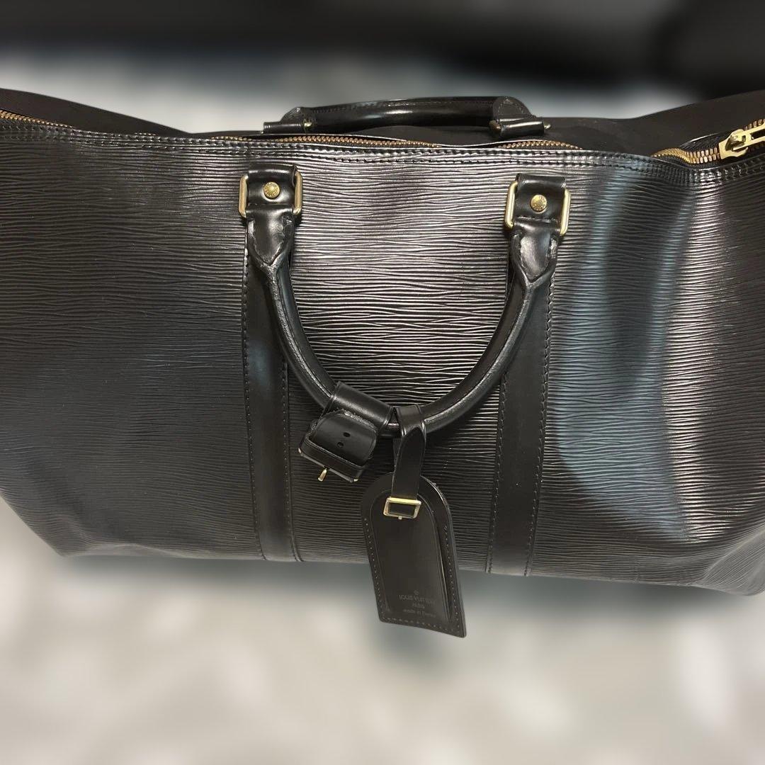 Louis Vuitton エピレザー ブラック ボストンバッグ