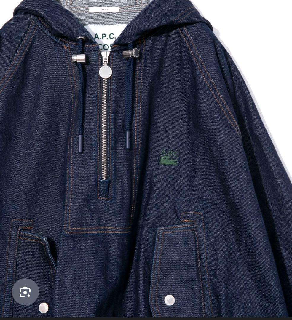 LACOSTE(ラコステ) サイズ:S x A.P.C ハーフジップデニムJKT
