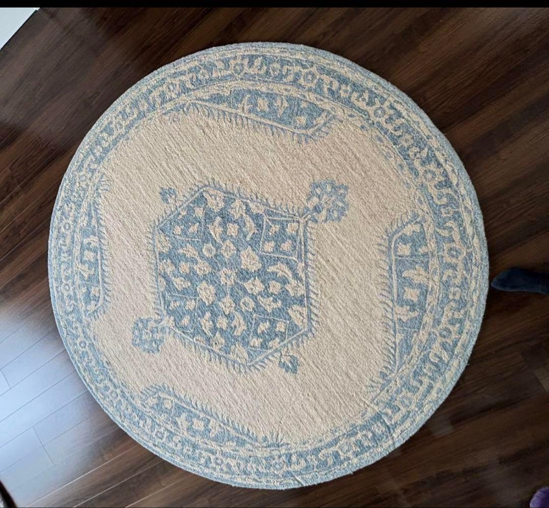 ★美品スーリヤ グラナダ GND-2306 8'X 8' 円形ラグ