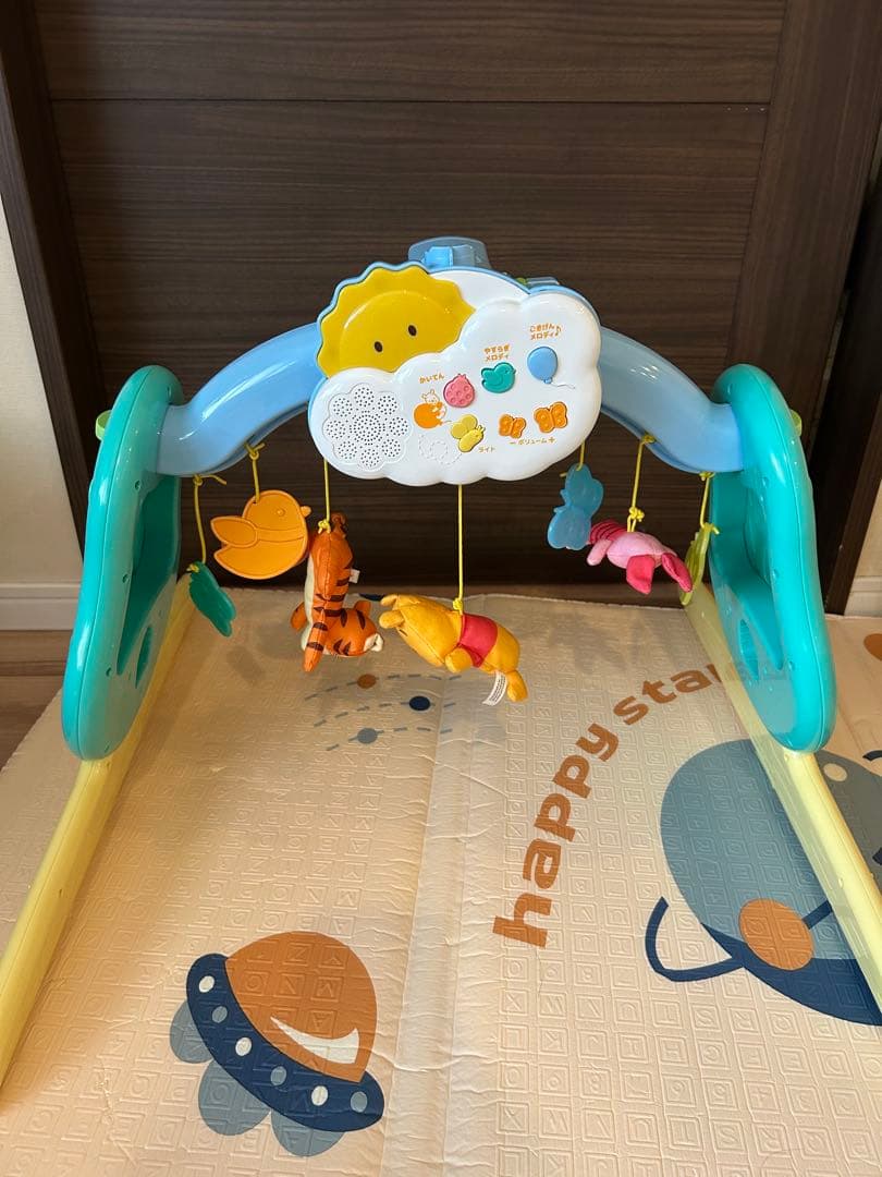 【美品】Disney 6WAYジム プーメリー　電池付