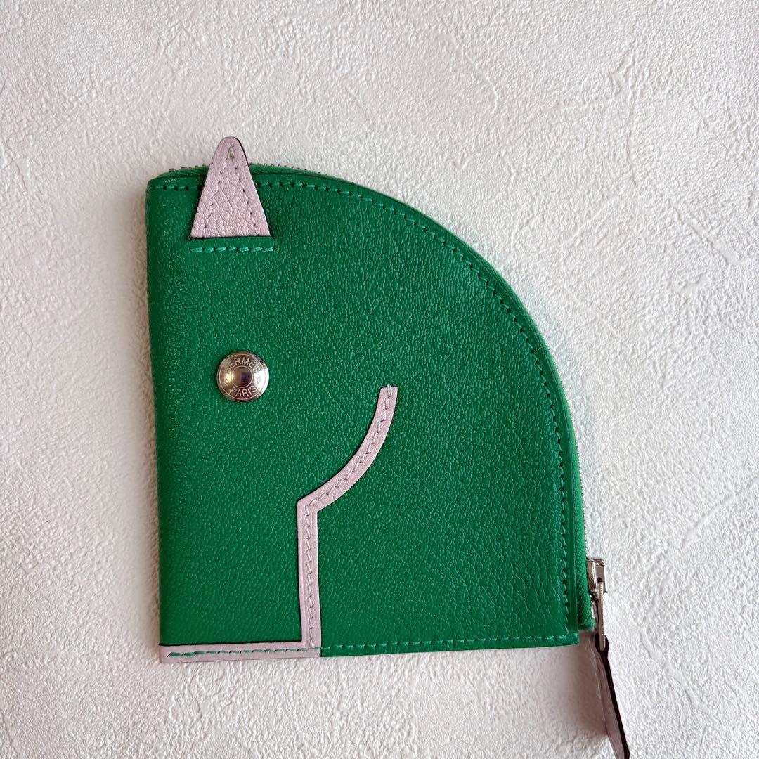 2022年【保護シール】HERMES パドック　ウォレット ケース ミント