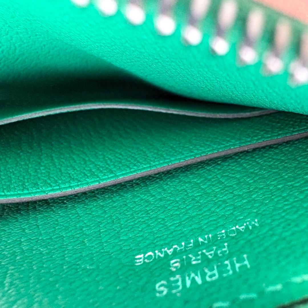 2022年【保護シール】HERMES パドック　ウォレット ケース ミント