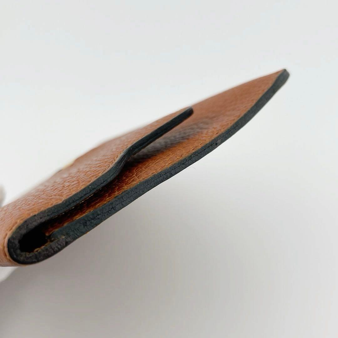 Delvaux デルヴォー キャメル ウォレット レザーポーチ