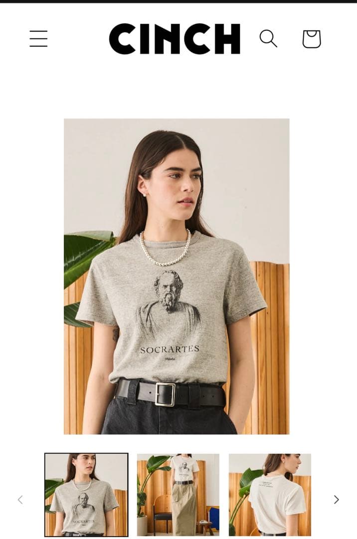 【未使用】CINCH Oblada SHINZONE｜Tシャツ｜ソクラテス