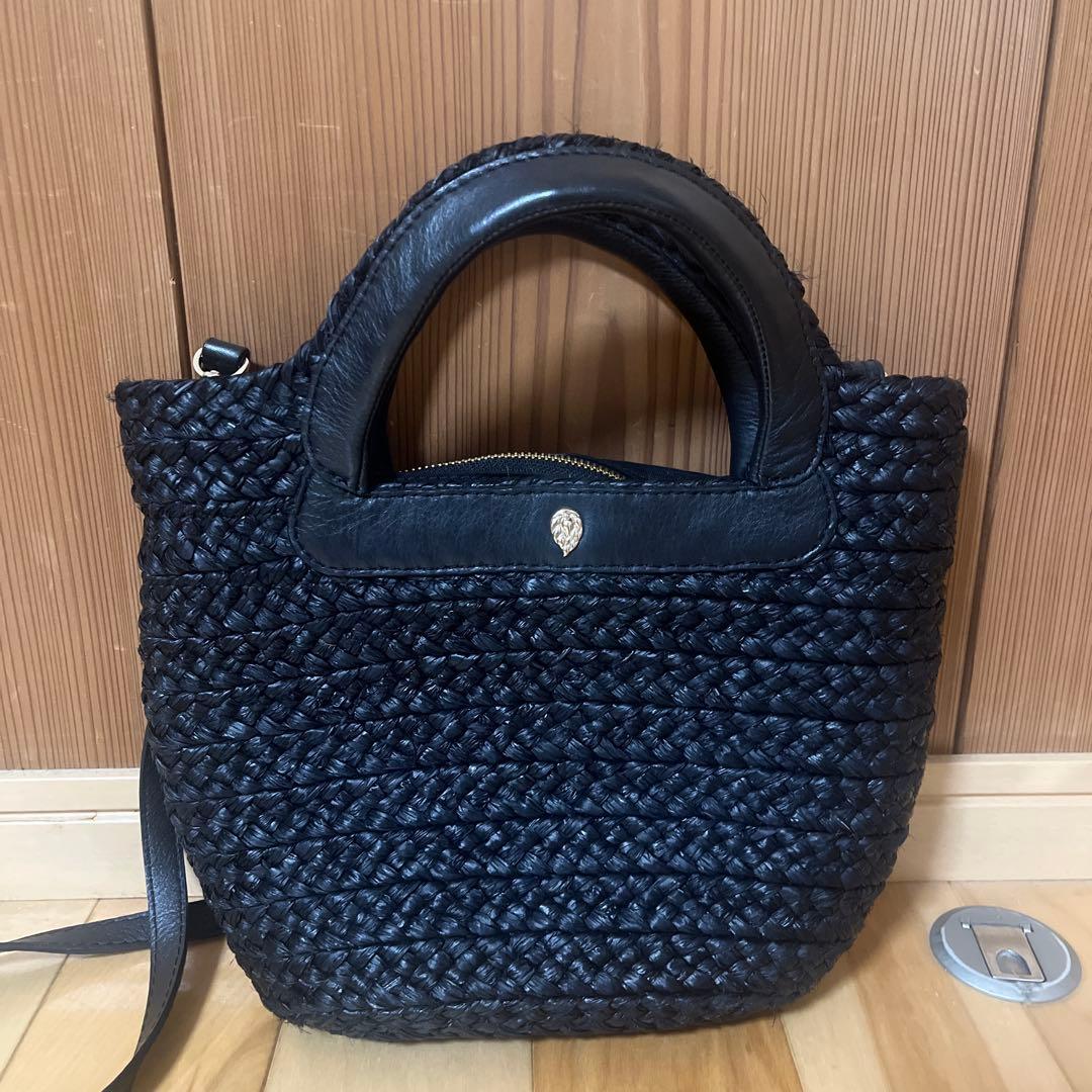 ヘレンカミンスキー　かごバック黒　2ウェイ