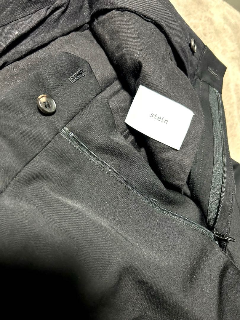 【stein 24SS】LONG WIDE TROUSERS 黒