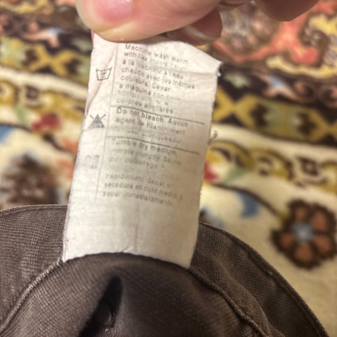 W34 カーハート ダブルニー　ブラウン