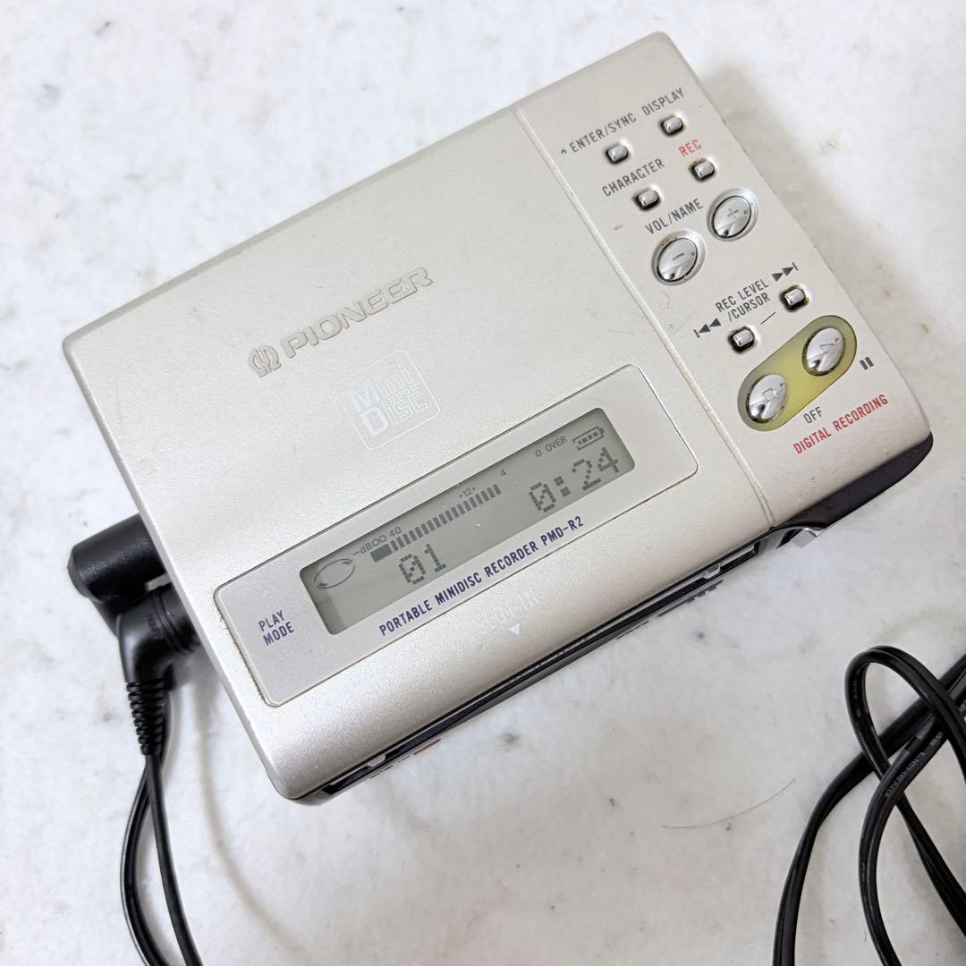 PIONEER ポータブルMDレコーダー PMD-R2 動作確認済