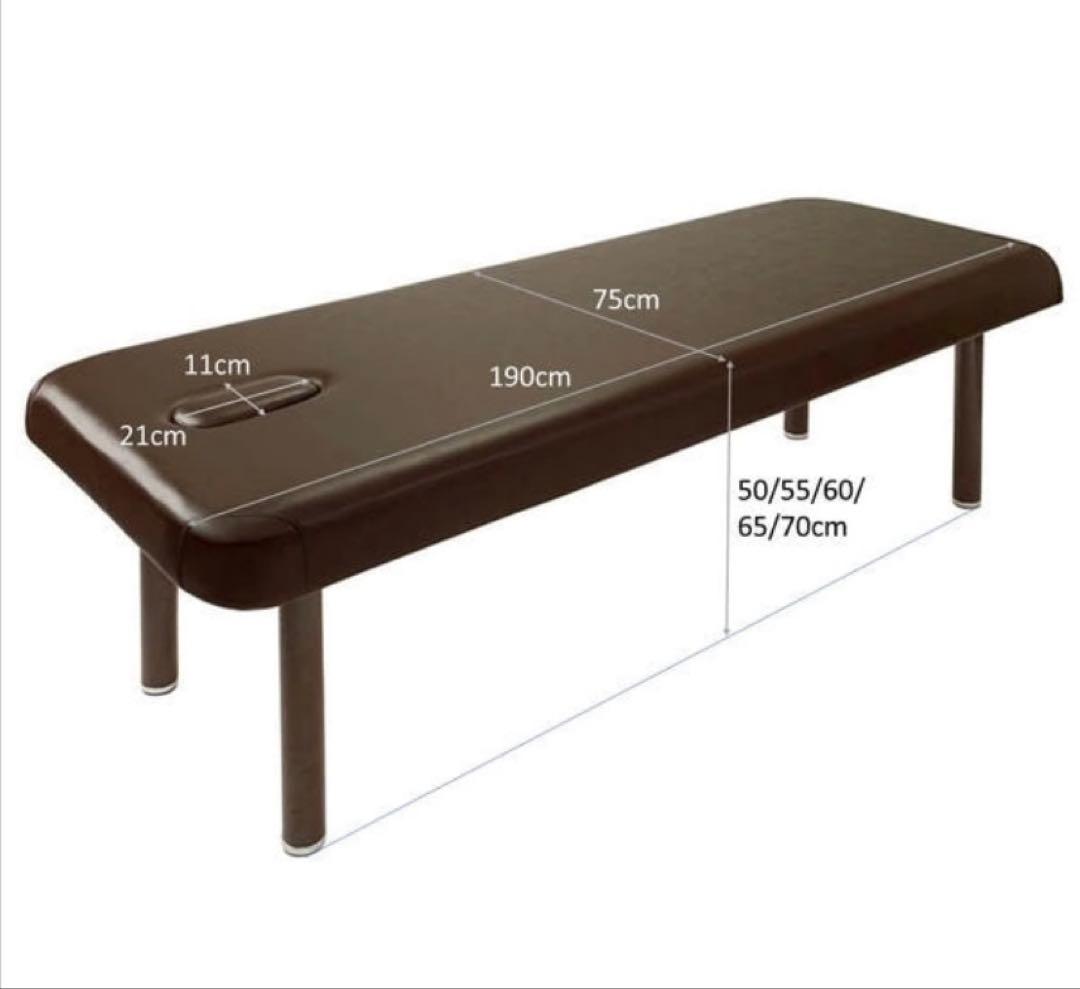 【CARNA-K】有孔低反発キングマッサージベッド「カルナK」ダークブラウン