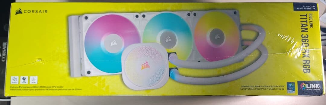 CORSAIR TITAN 360 RX RGB ホワイト CPU簡易水冷