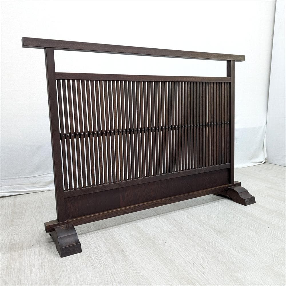 美品　飛騨産業　キツツキ　格子　衝立　パーティション　間仕切り　つい立　目隠し