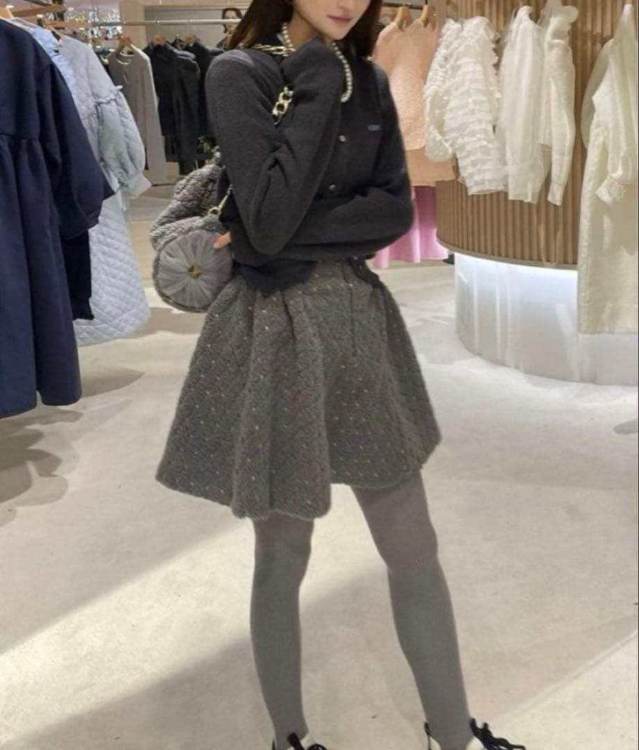 スカート Bibiy. ODETTE BOA PLEATED SKIRT