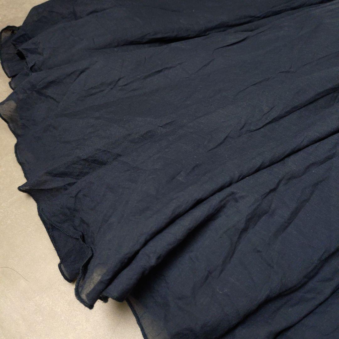 JENNE ジェンヌ　オードリールックエアリーワンピース フレア M ネイビー