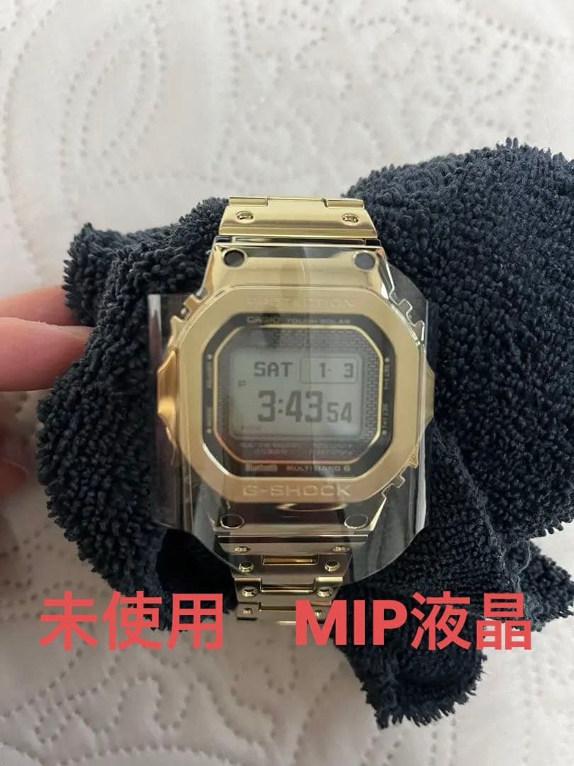 新品 新型MIP液晶G-SHOCK フルメタル　ゴールド　gmw-bz5000