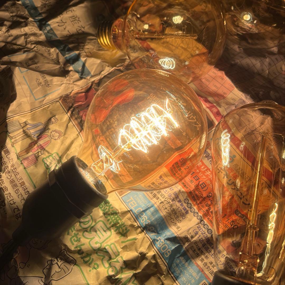 エジソン電球150球&ストリングライトまとめ売り（防雨型）