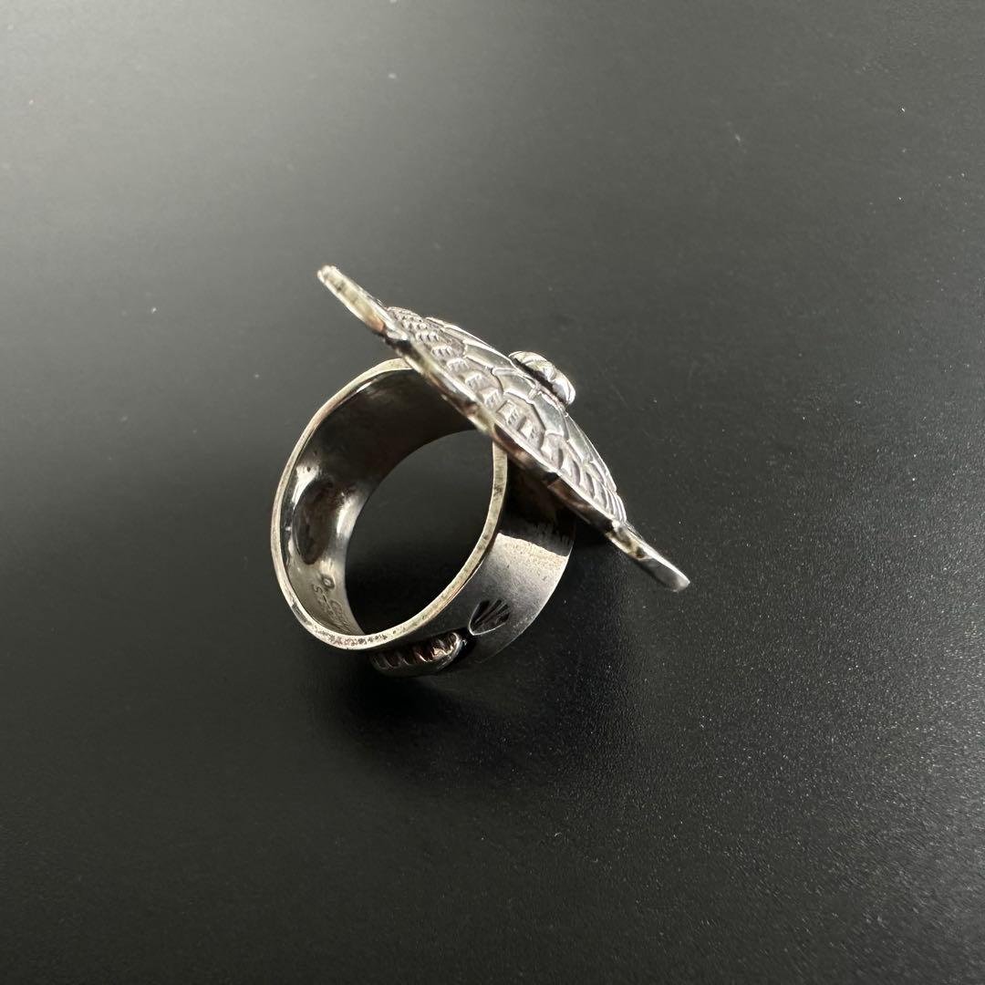 Navajo Darrell cadman スタンプワーク リング 12号