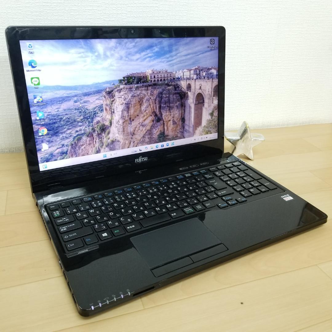 期間限定 新品SSD Win11 DVD再生可 ノートPC 富士通(E0643)