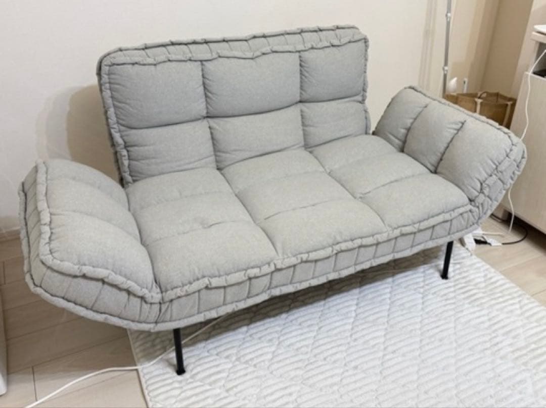 M24　Francfranc ピソラ　コンパクトソファベッド　グレー　美品