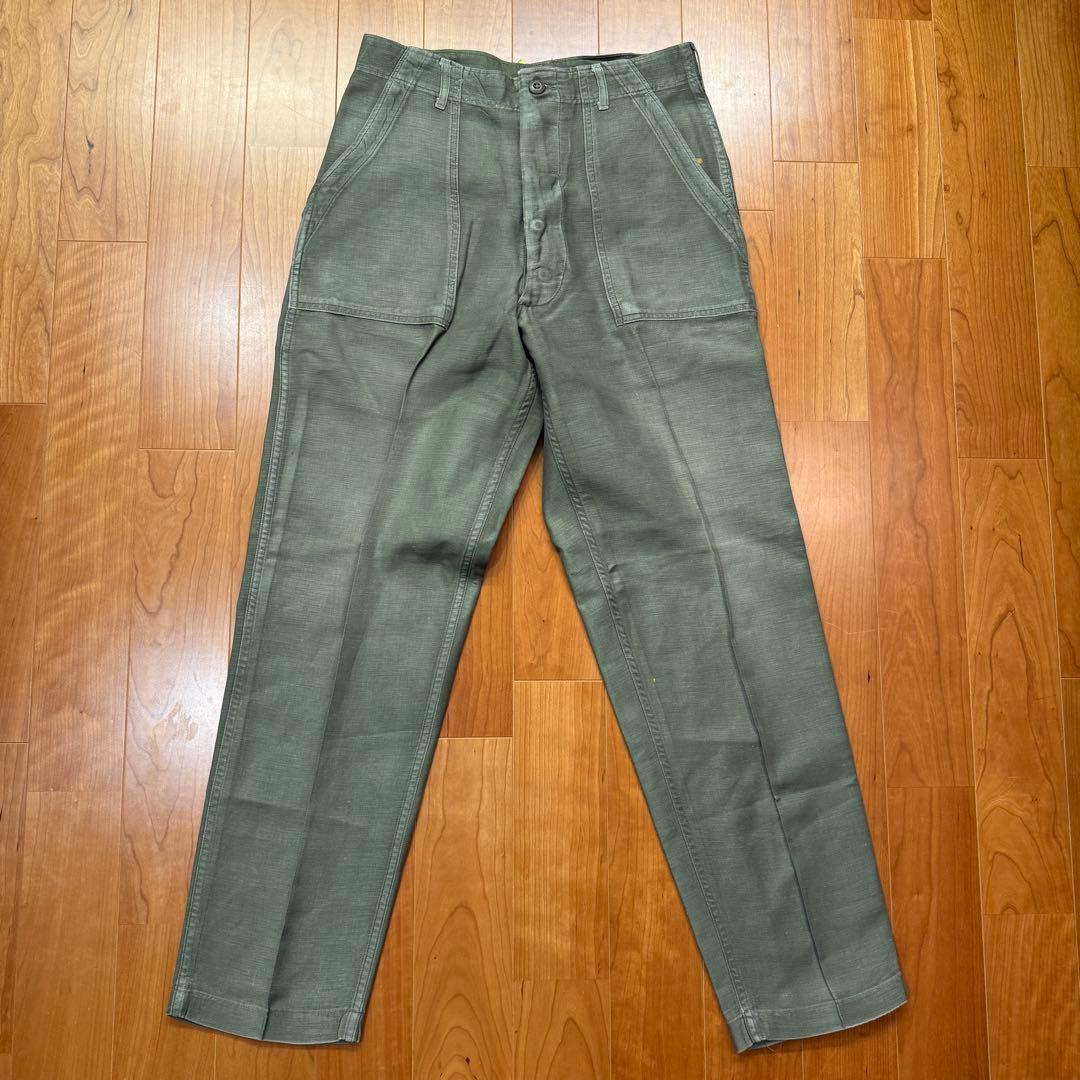 めるうら　70s US ARMY ベイカーパンツ ボタンフライ W32