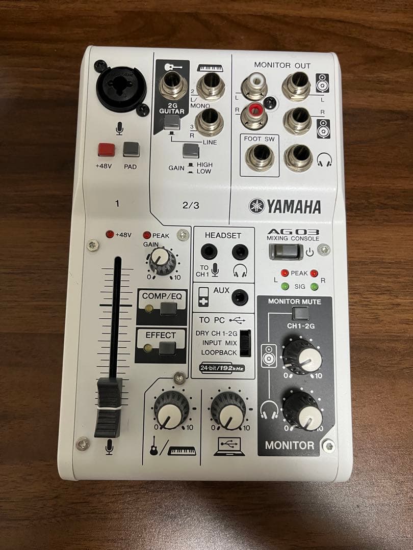 YAMAHA オーディオミキサー AG03 マイクセット