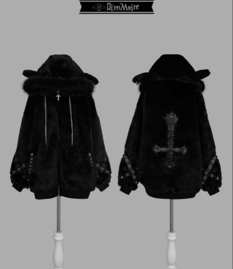 『DIMMOIRE」 BABY SHEEPファーパー カーW/BLACK 正規品