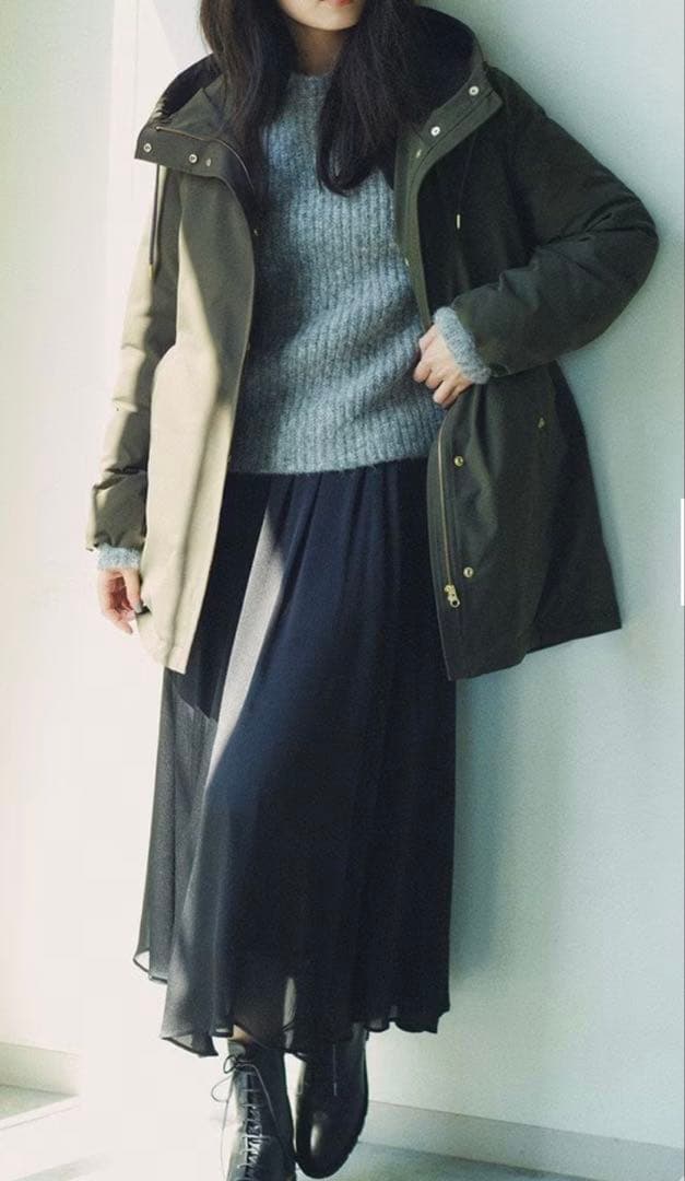 撥水加工　ミリタリーダウンコート