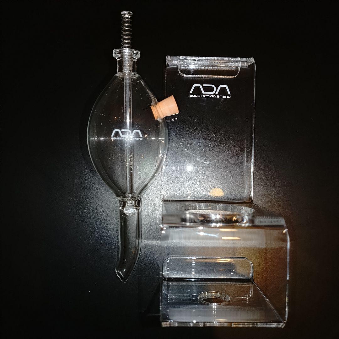 ADA APグラス 餌やり フードグラス アクリルスタンド付き