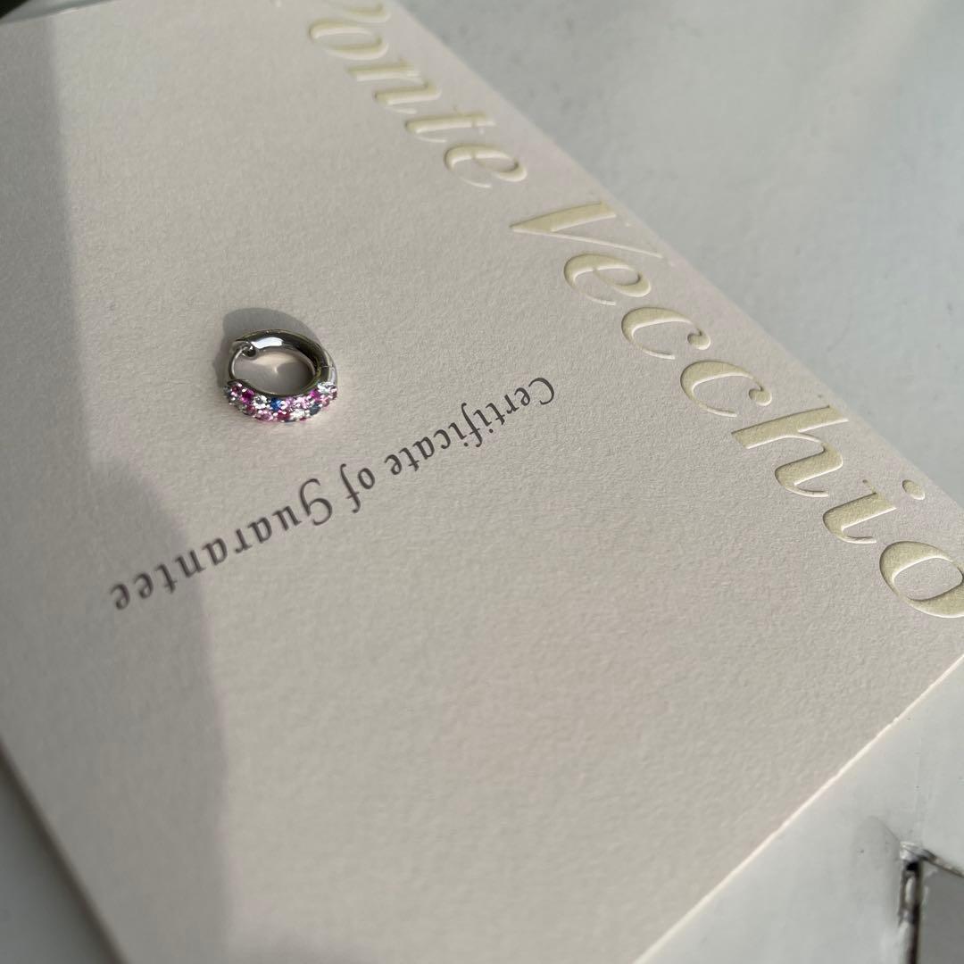 ポンテヴェキオ　ピアス　ダイヤ　フープピアス　片耳