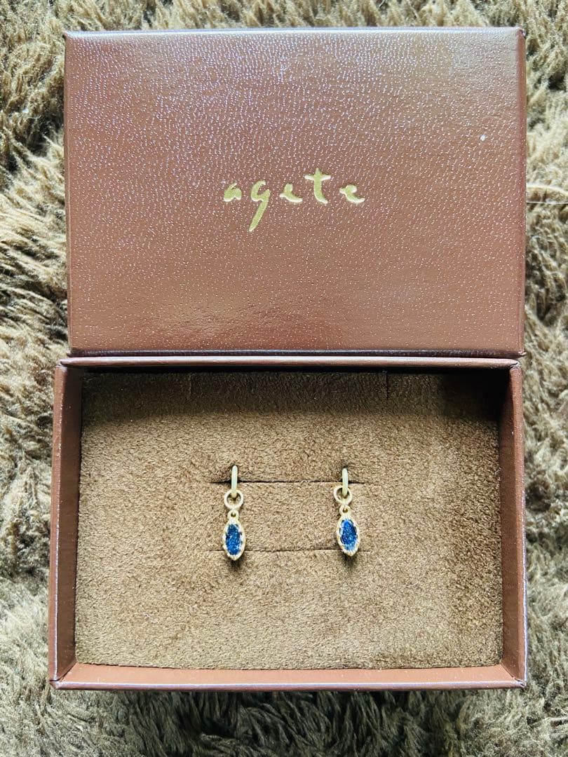 本日限定価格 新品未使用 agete アガット チャーム 紫金石 ラブラドライト