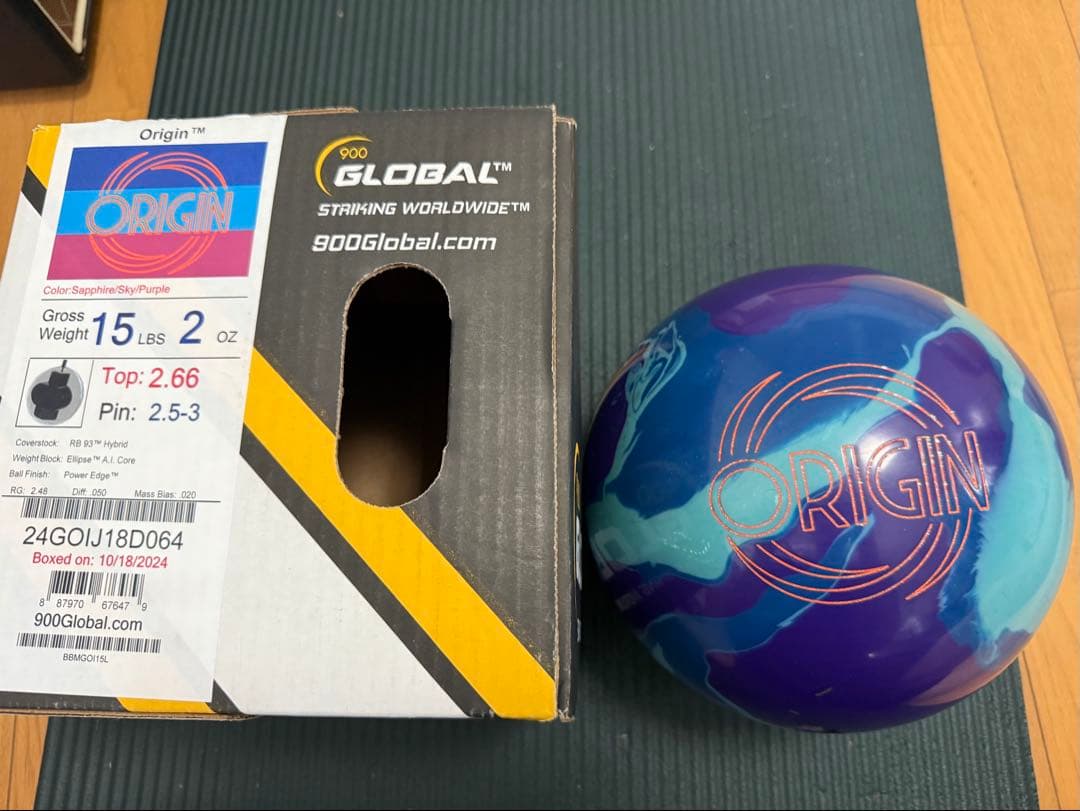 900 Global Origin ボウリングボール 15 lbs