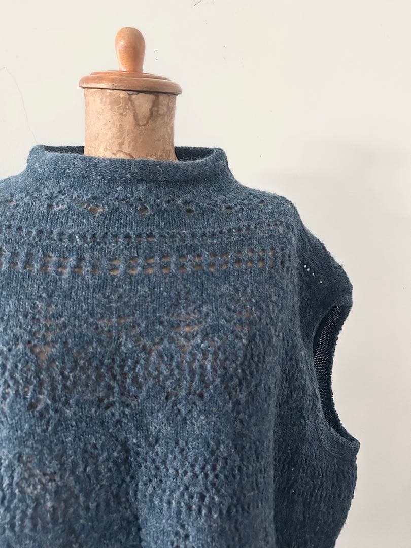 【美品】45R　シェットランドレースのショート馬ベスト