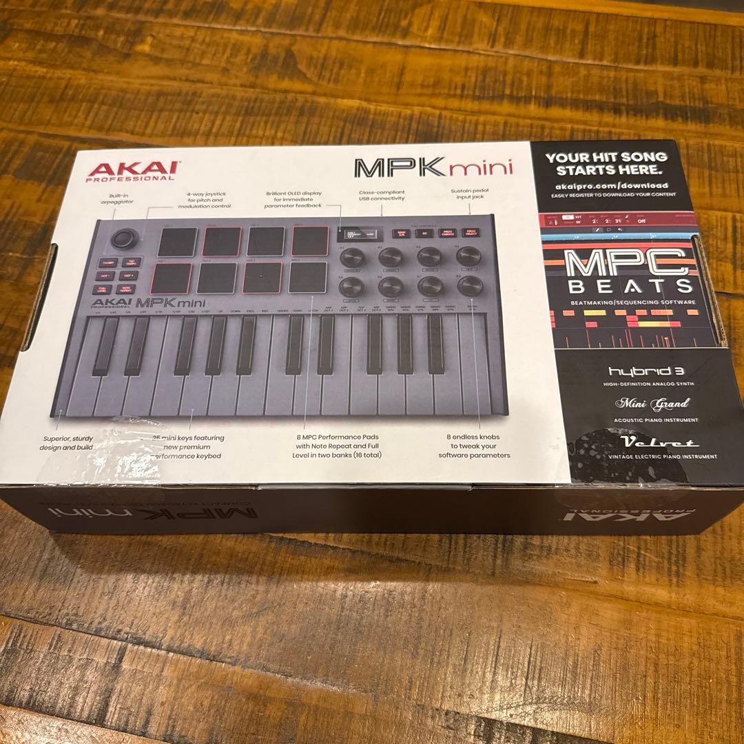 AKAI MPK mini MIDIコントローラー グレー