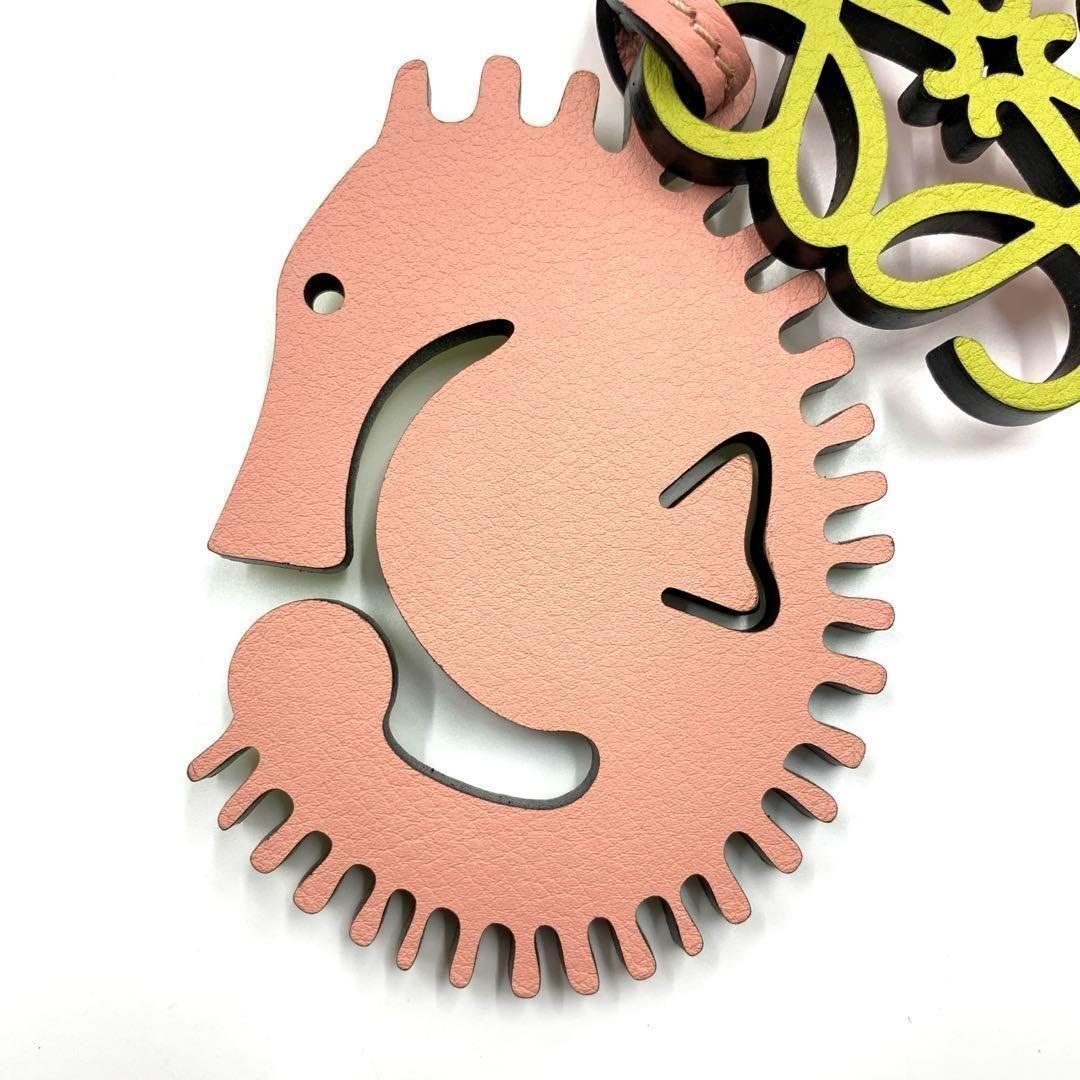 未使用級　LOEWE　ロエベ　チャーム　シーホース　アナグラム　リバーシブル