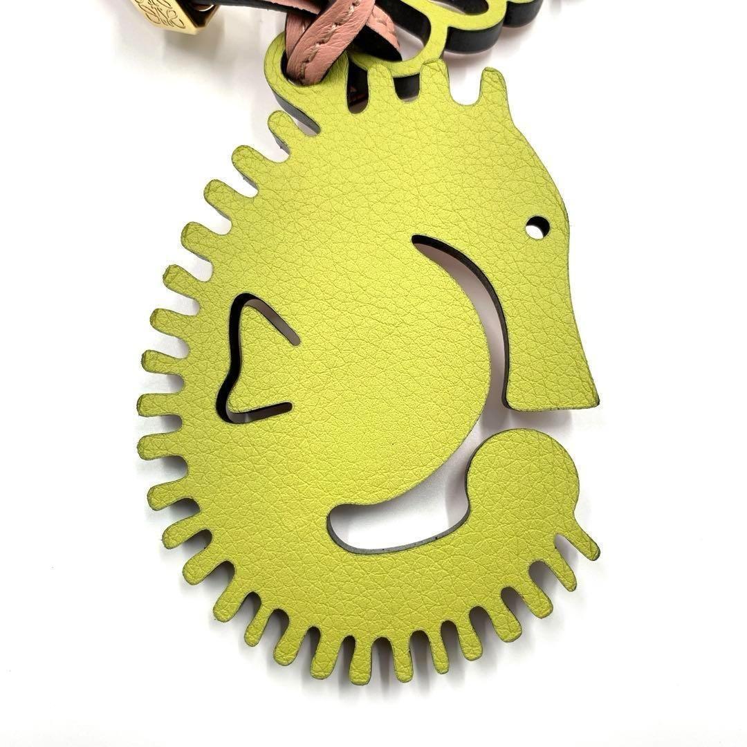 未使用級　LOEWE　ロエベ　チャーム　シーホース　アナグラム　リバーシブル