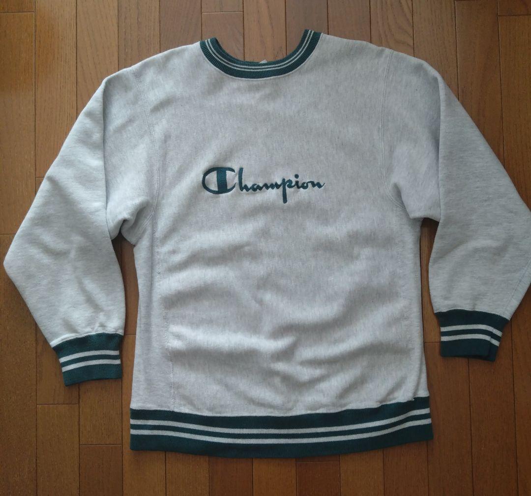 Champion　90s　リバースウィーブ　リンガー　Lサイズ 　刺繍ロゴ