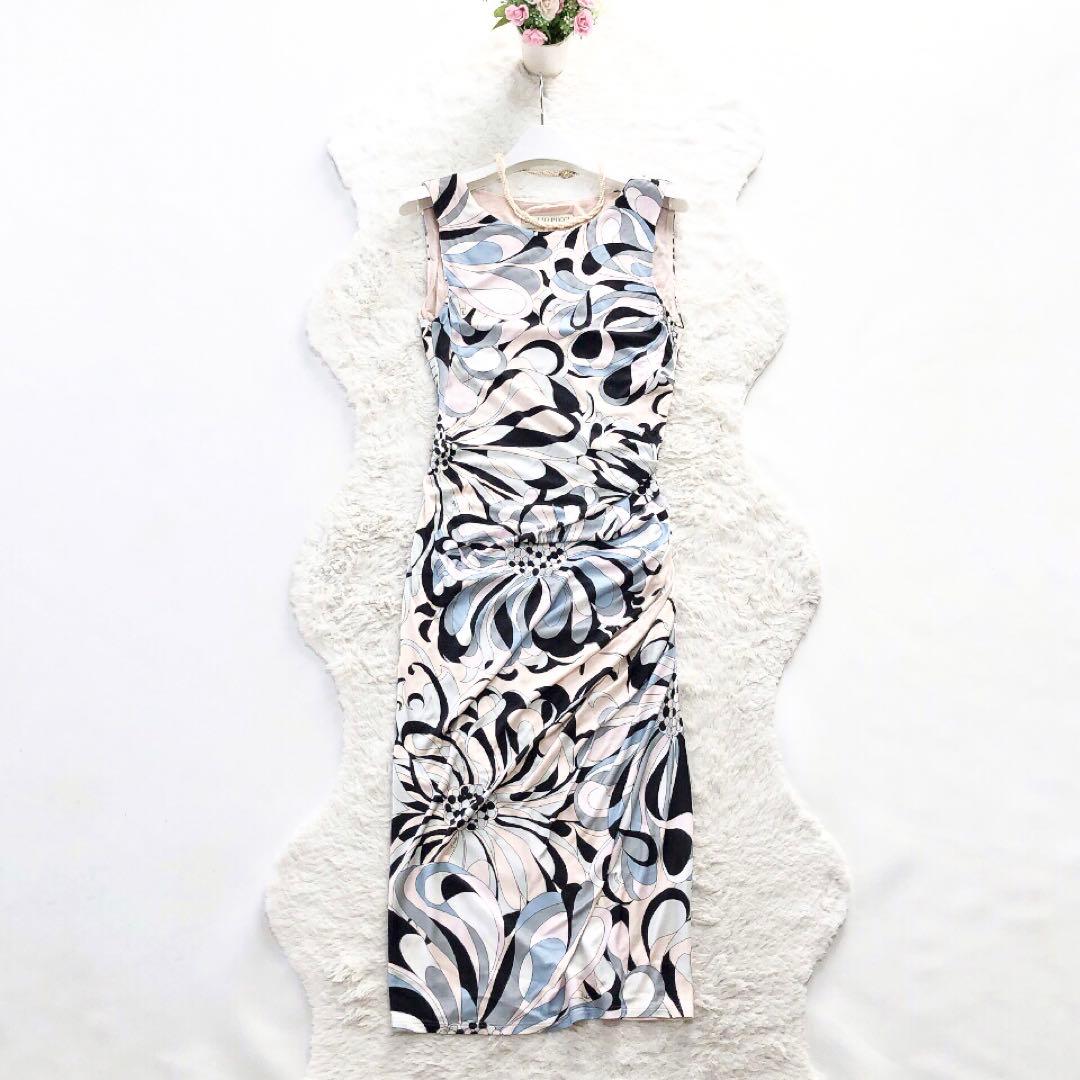 Emilio Pucci*エミリオプッチ　ロングワンピース　プッチ柄　総柄　40