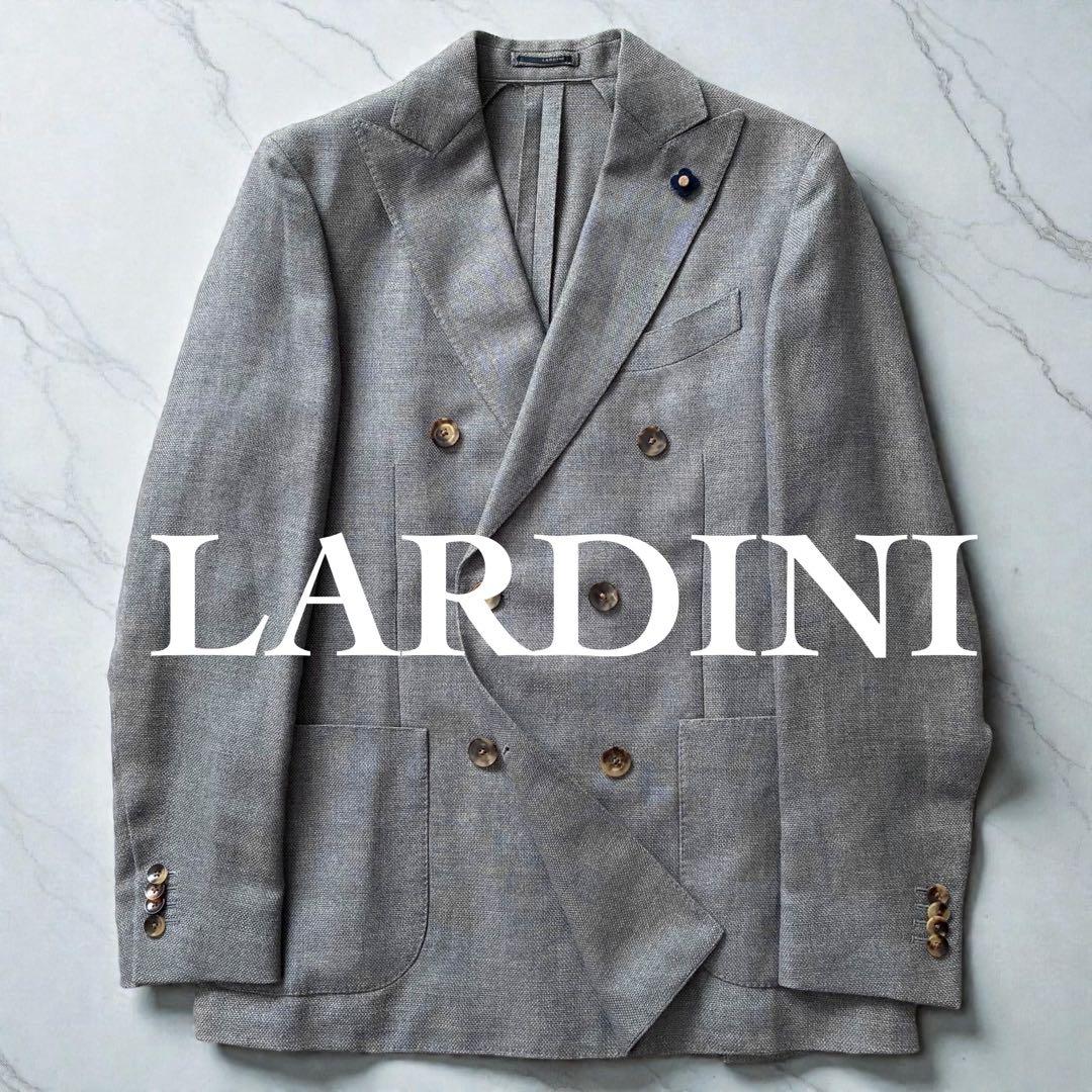 極美品 LARDINI テーラードジャケット ダブルブレスト イタリア製 46