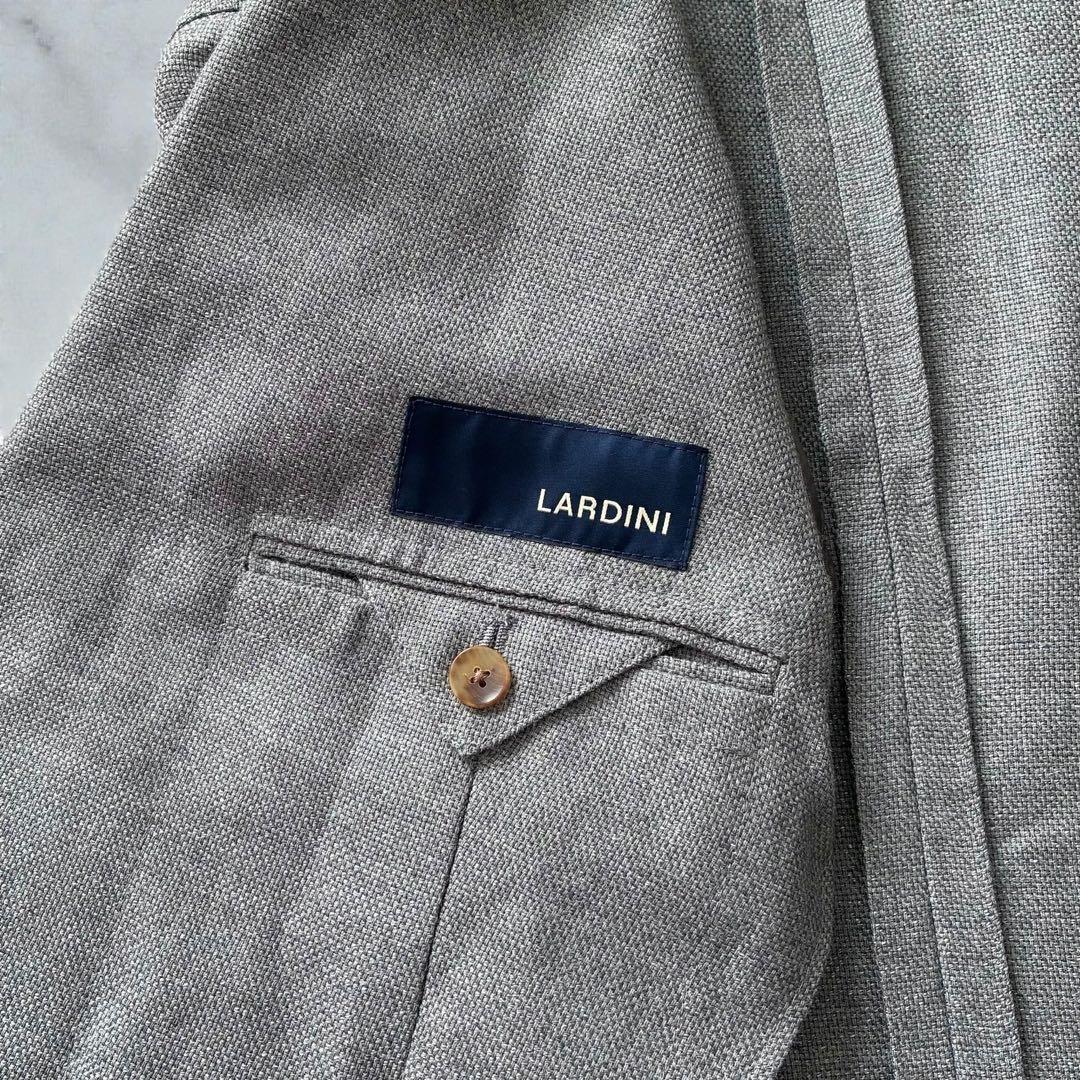 極美品 LARDINI テーラードジャケット ダブルブレスト イタリア製 46