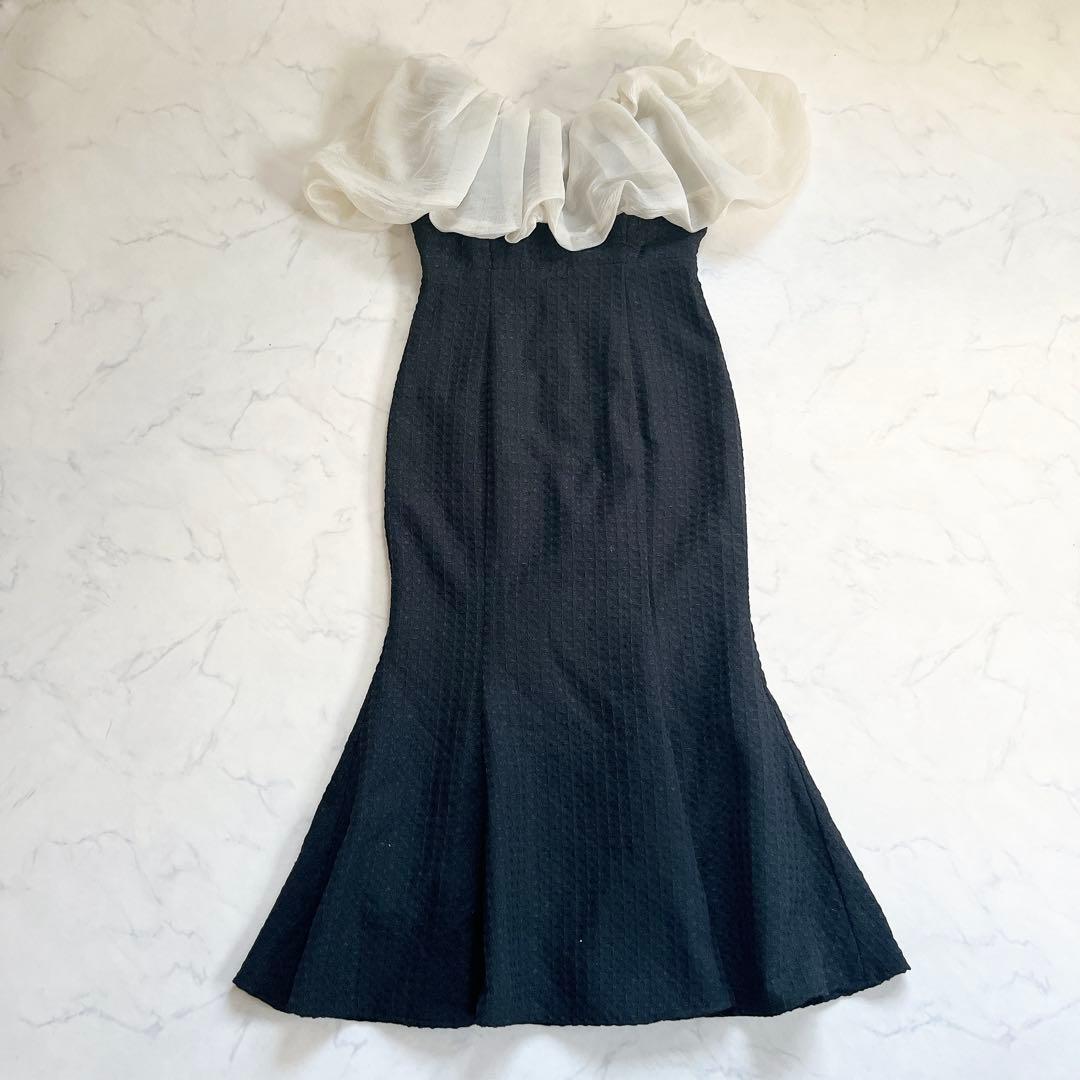 LEJA 2WAYオフショルダー パフスリーブ バリエ マーメイドワンピース