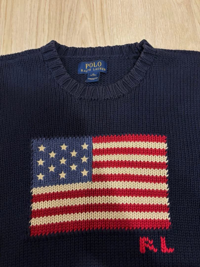 ポロ ラルフローレン POLO RALPH LAULEN 星条旗 国旗 セーター