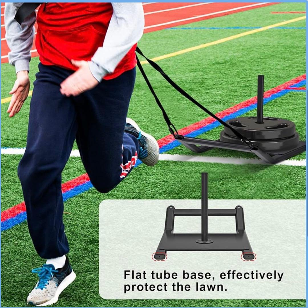 陸上 スレッド走 そり走 トレーニングセット ウエイトプレート付き