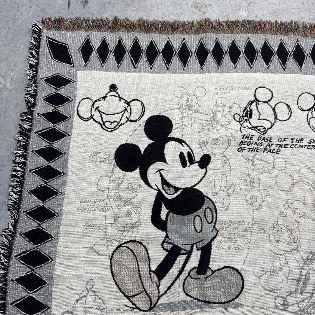 ディズニー　ミッキーマウス　マルチカバー　ソファーカバー　ラグ　155x113