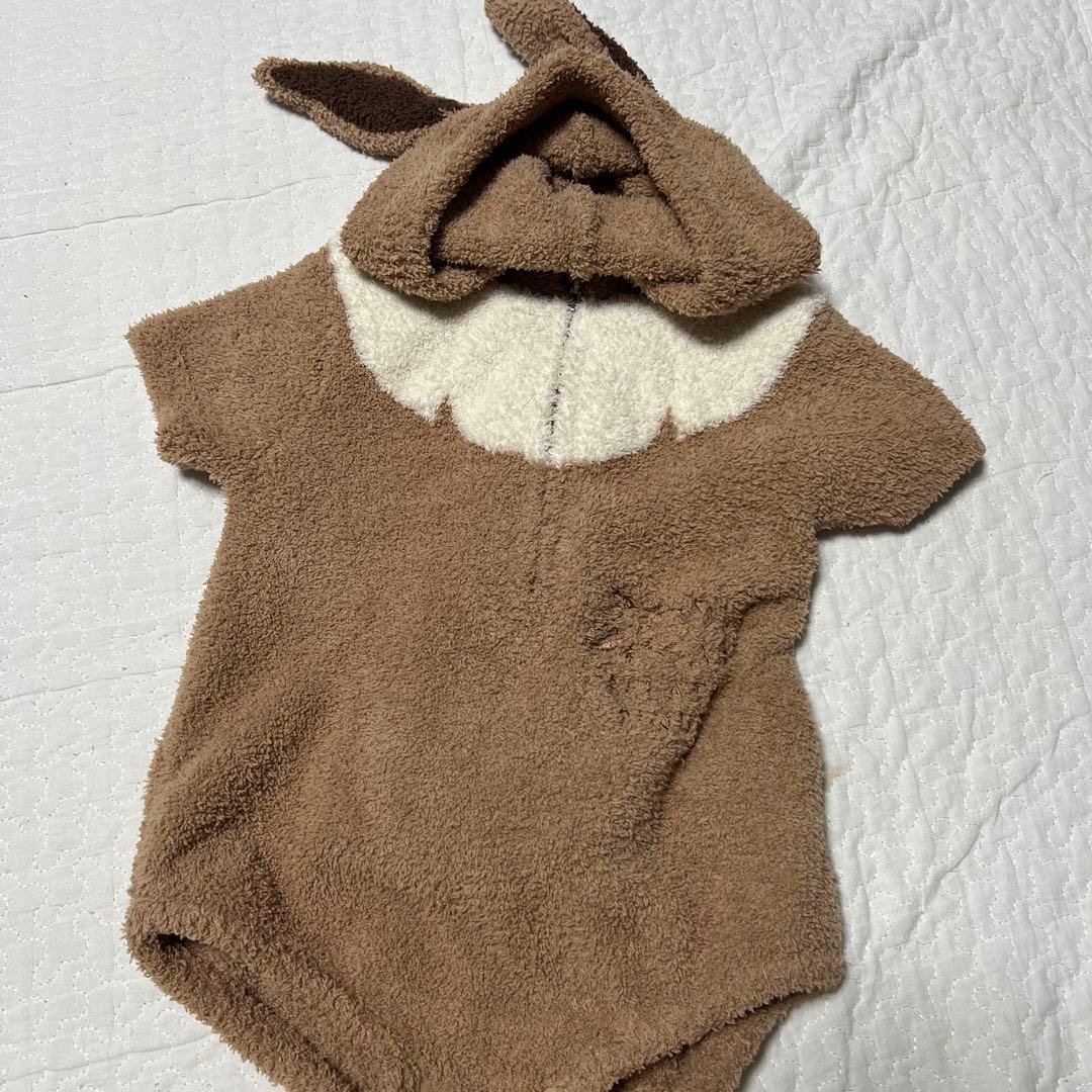 ジェラートピケ　【ポケモンスリープ】【ベビー】ベビモコ イーブイ ロンパース