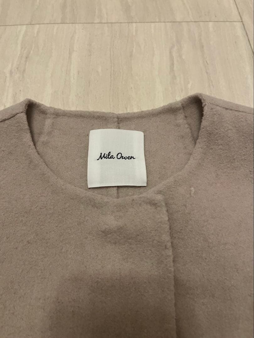 2025年　MilaOwen ミラオーウェン2wayファーポケットリバーコート