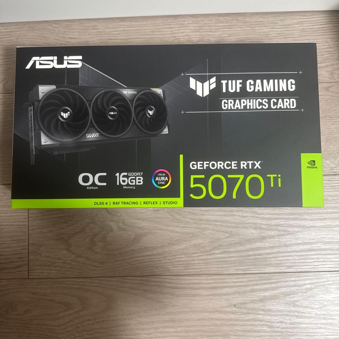 グラフィックボード・グラボ・ビデオカード ASUS RTX 5070Ti TUF-RTX5070TI-O16G