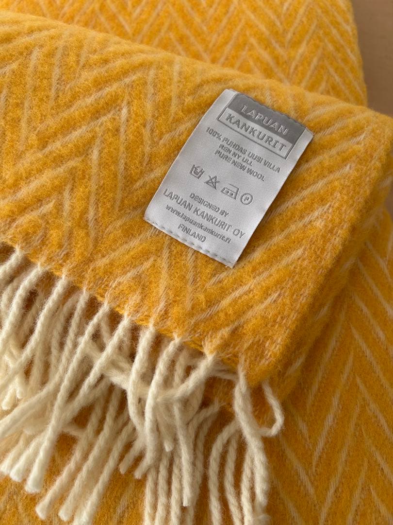 ラプアンカンクリ ウールブランケット IIDA 130x200cm