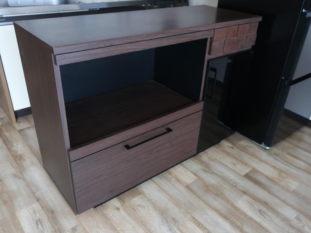 ★格安 日本製 キッチンカウンター キッチン収納 幅120cm コンセント付き